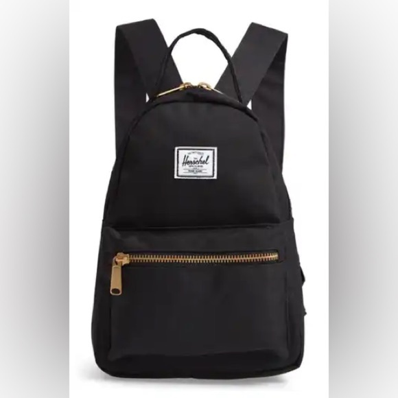 NWOT Herschel Supply Co BACKPACK black fabric NOVA mini - Picture 1 of 4